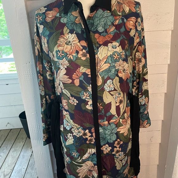 Zara Floral Tunic Dress size XS - Picture 7 of 12